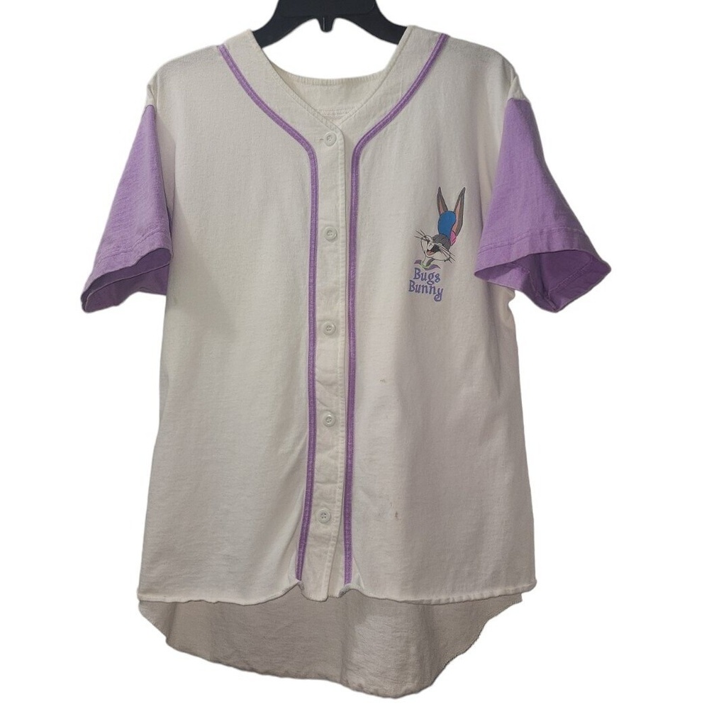 Vintage Bugs‎ Bunny Baseball Jersey Looney Tunes 90s Cartoon Shirt